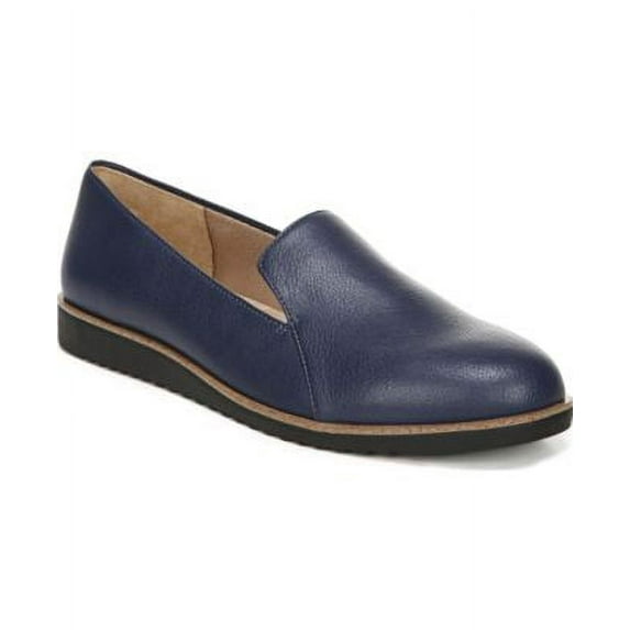 LIFE STRIDE VELOCITY Womens Navy Comfort Zendaya Round Toe Slip On Loafers 8.5 M