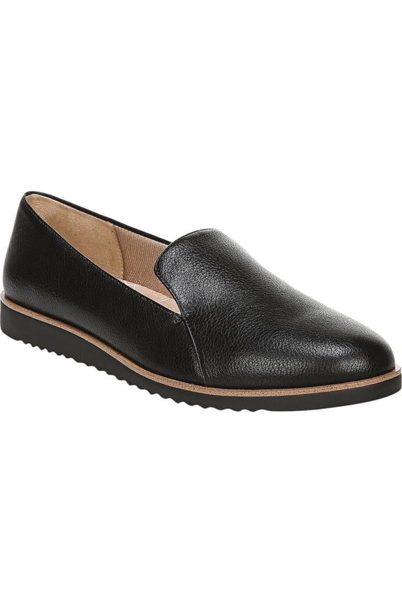 LIFE STRIDE Womens Black Comfort Zendaya Round Toe Slip On Loafers 7 W