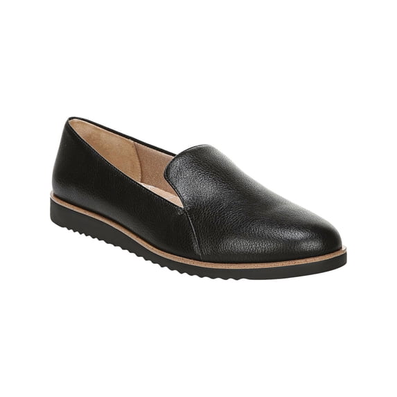 LIFE STRIDE Womens Black Comfort Zendaya Round Toe Slip On Loafers 7 W