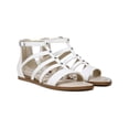 thumbnail image 1 of LIFE STRIDE Womens White Buckle Accent Studded Rally Round Toe Zip-Up Gladiator Sandals Shoes 8 M, 1 of 3