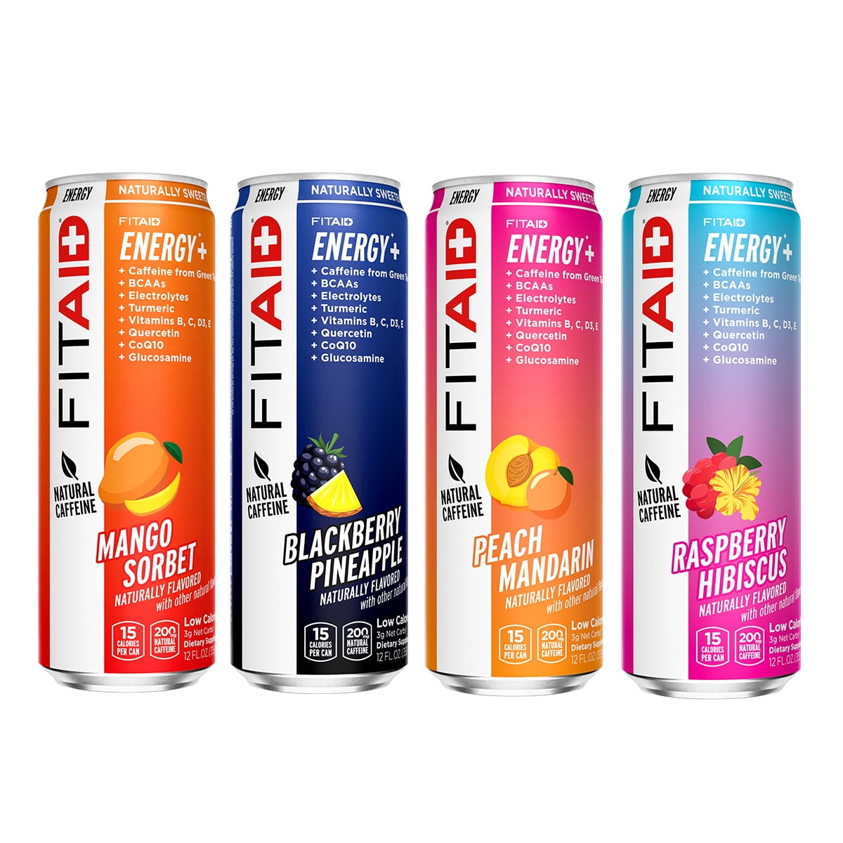 LIFEAID FITAID Energy, 200mg Natural Caffeine, Keto, Variety Pack, Optimum Performance Formula