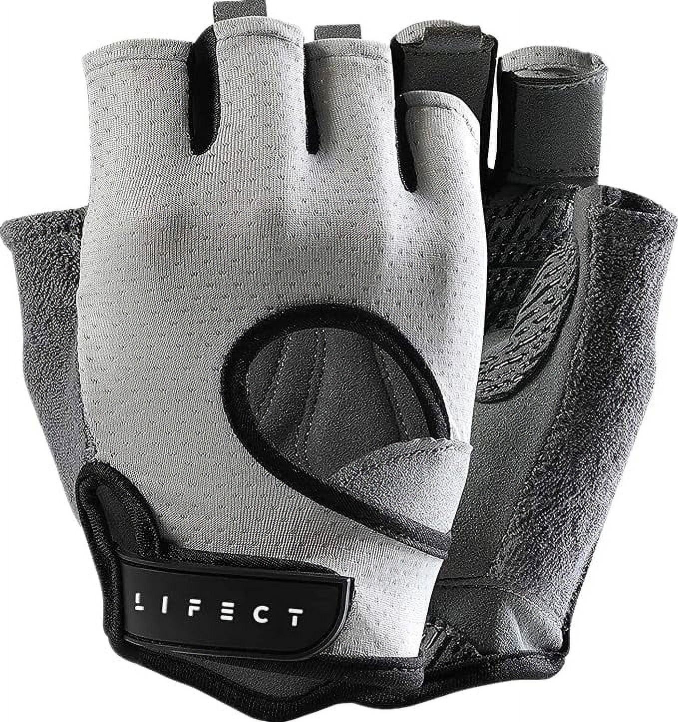 LIFECT Freedom Workout Gloves, Knuckle Weight Lifting Shorty Fingerless