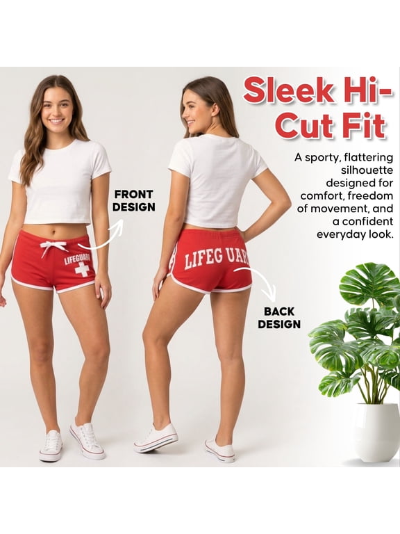 Juniors Size Hi-Cut Short (Medium, Red)