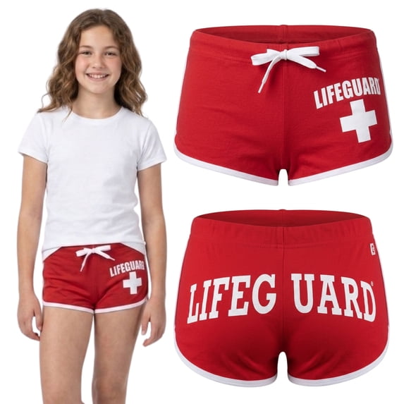 LIFEGUARD Official Girls Hi-Cut Short Red Medium
