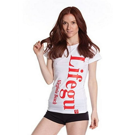 LIFEGUARD Official Girls Split Print Design Tee White X-Large