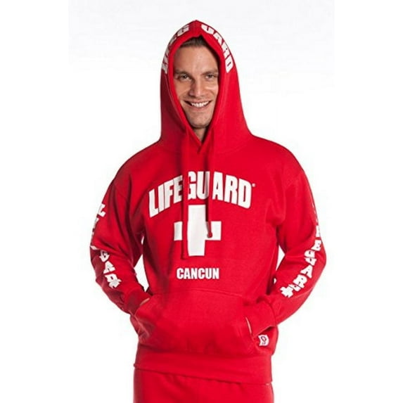 LIFEGUARD Official Guys Cancun Hoodie Red Small