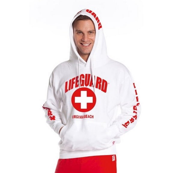LIFEGUARD Official Guys Cancun Hoodie White XX-Large