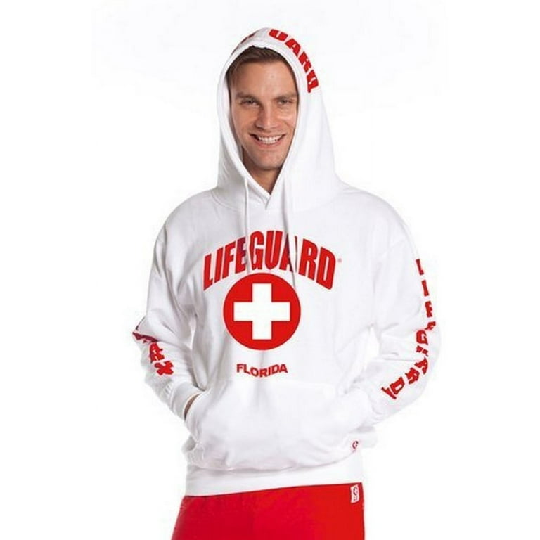 LIFEGUARD Official Guys Florida Hoodie White X Large Walmart