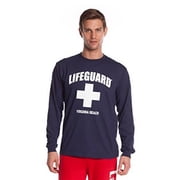 LIFEGUARD Official Guys Long-Sleeve Printed Tee Navy Small