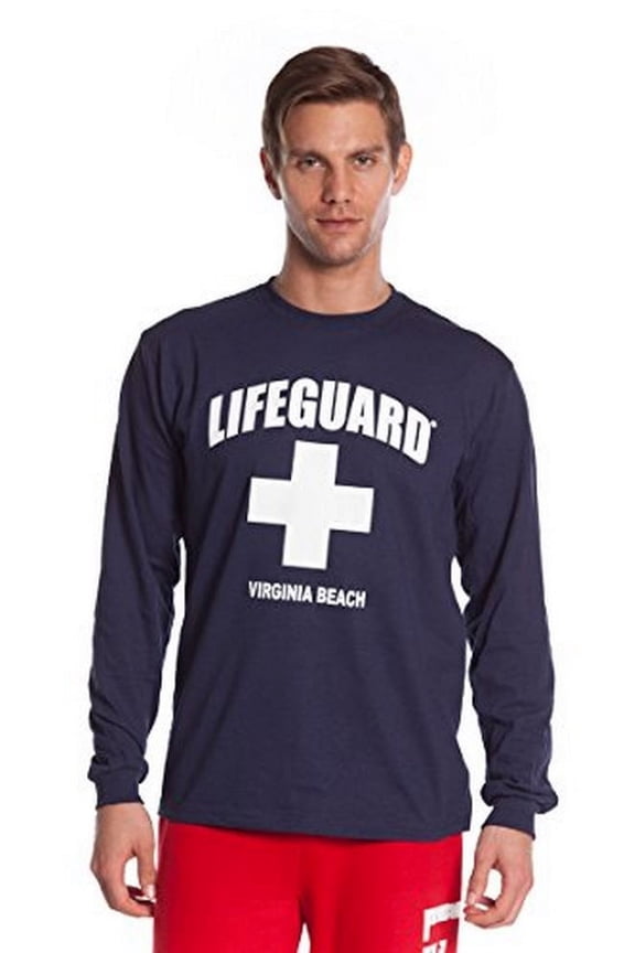 Official Guys Long-Sleeve Printed Tee Navy XX-Large
