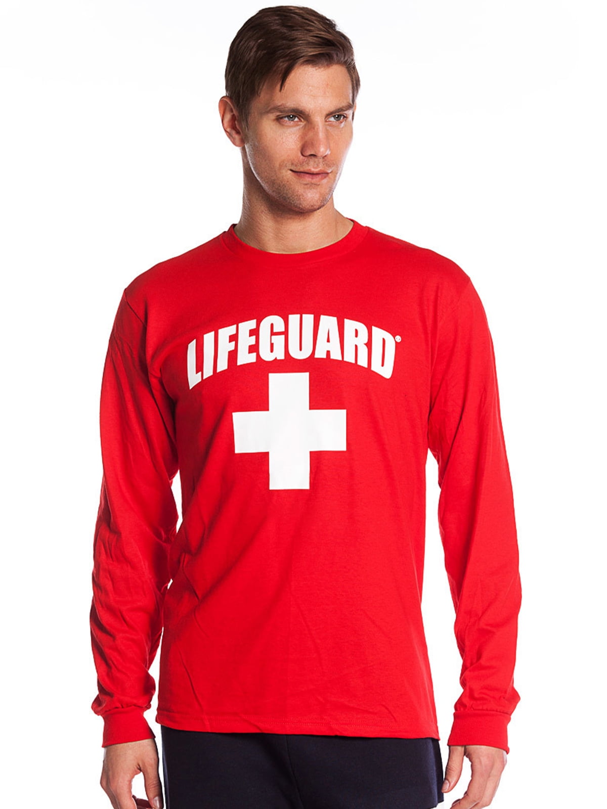 LIFEGUARD Official Guys LongSleeve Printed Tee Red XXLarge