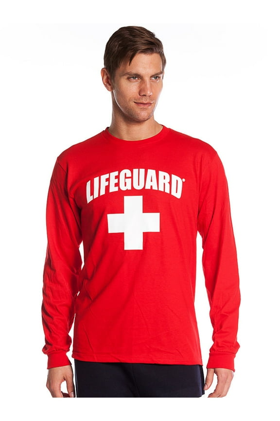 Official Guys Long-Sleeve Printed Tee Red XX-Large