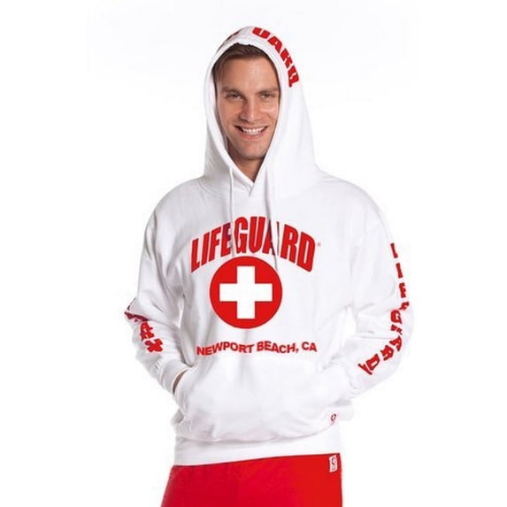 LIFEGUARD Official Guys Outerbanks Hoodie White Large