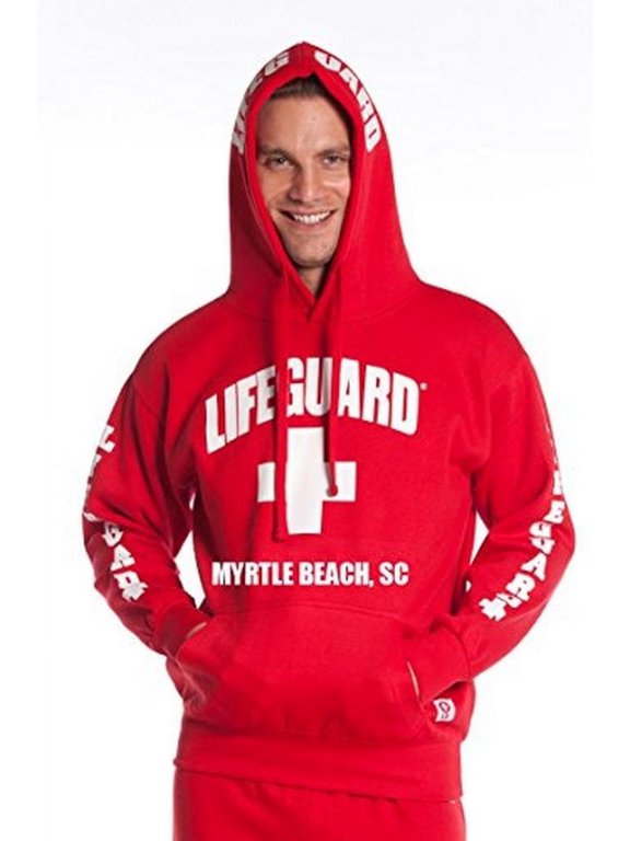 Official Guys Red Hoodie Myrtle Beach SC X-Large