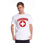 LIFEGUARD Official Guys White Chest Print Design T-Shirt