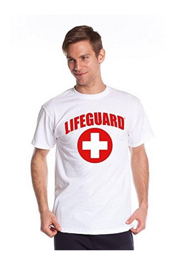 Official Guys White Chest Print Design T-Shirt