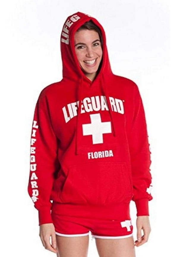 Official Ladies Florida Hoodie Red Medium