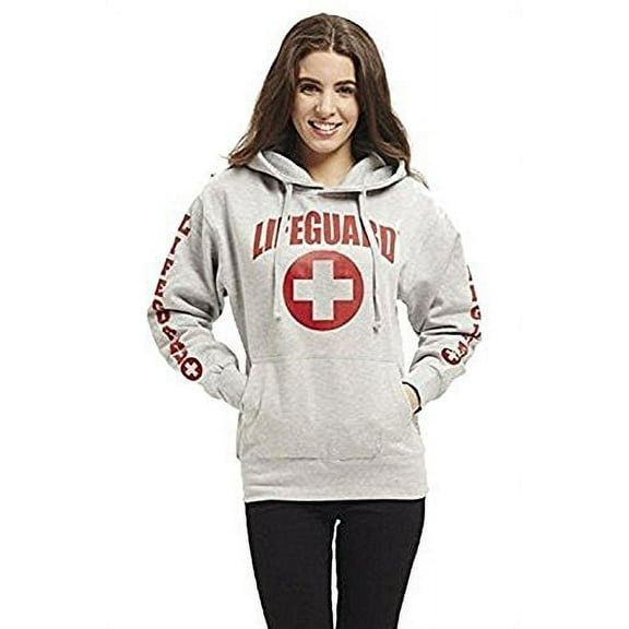 LIFEGUARD Official Ladies Grey Hoodie Virginia Beach X-Large