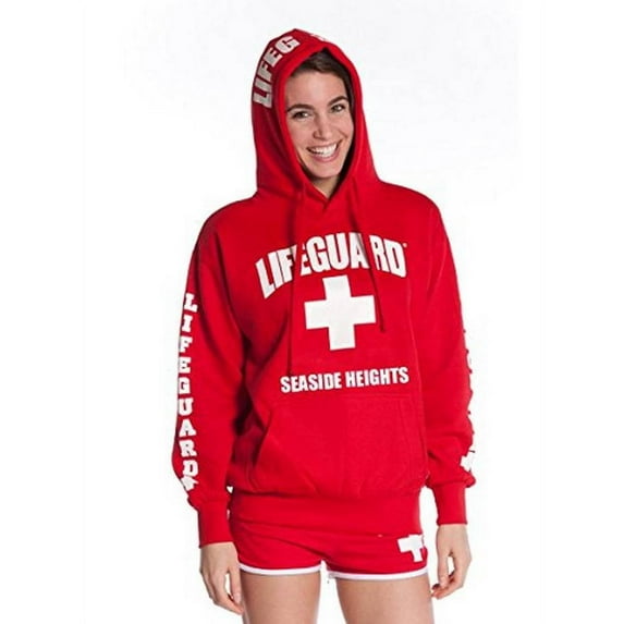 LIFEGUARD Official Ladies Red Hoodie Seaside Heights NJ XX-Large