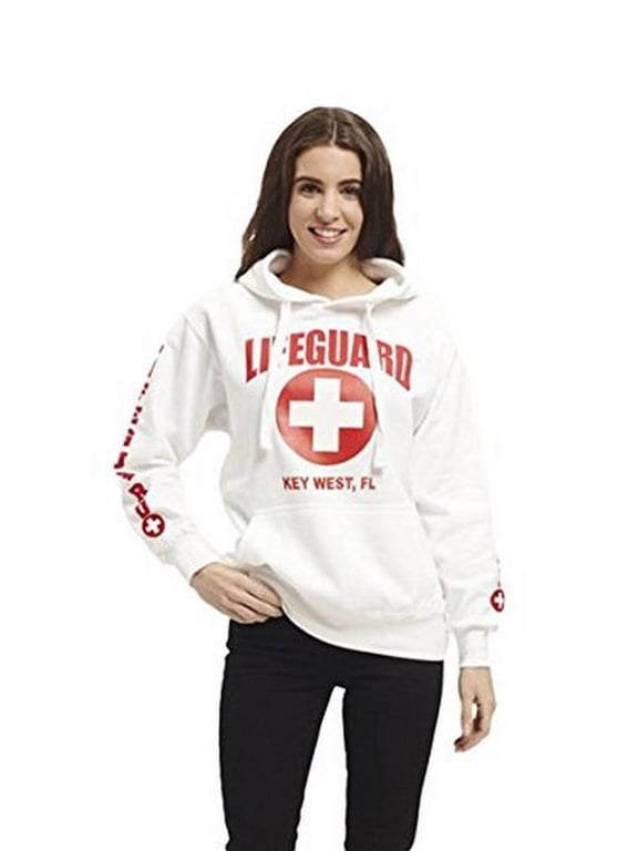 Official Ladies White Hoodie Key West FL Medium