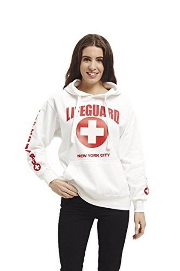 Official Ladies White Hoodie NYC X-Large