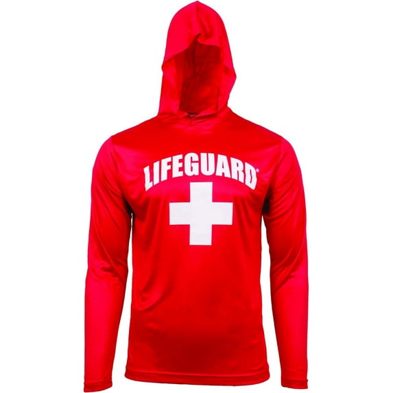 LIFEGUARD Official Licensed Active Performance Moisture Wicking Hoodie Sunblocking Summer Uniform Costume| Unisex