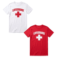 thumbnail image 1 of LIFEGUARD Officially Licensed 2-Pack Short Sleeve Crew Neck T-Shirt for Men Women Unisex Tee, 1 of 7
