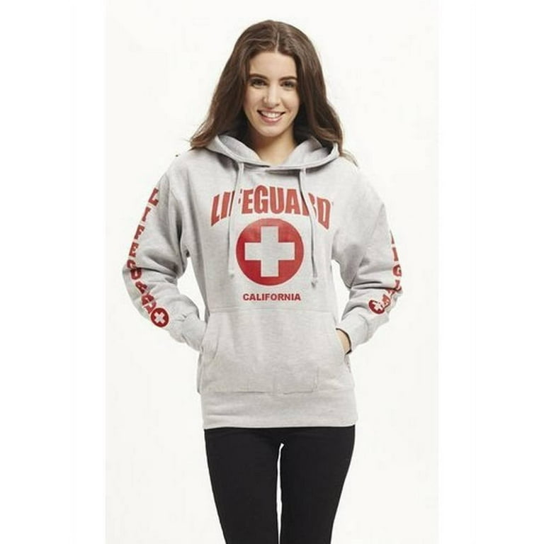 LIFEGUARD Officially Licensed Ladies California Hoodie Sweatshirt Apparel  for Women, Teens and Girls (Large, Grey) 