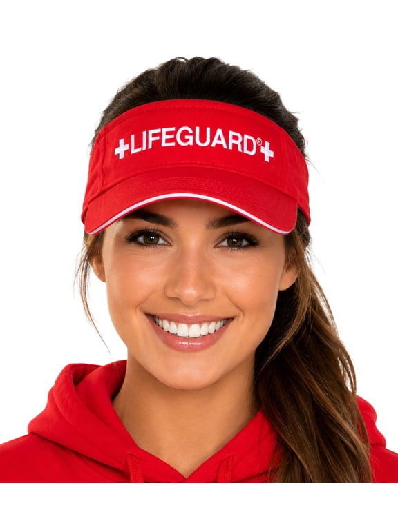 Officially Licensed Visor - Feel Comfortable - Hat for Men & Women, The Materials - One Size-Red/White