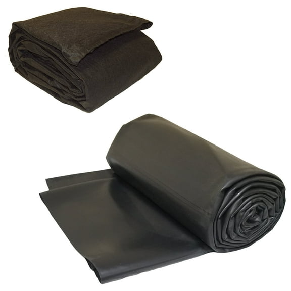 Anjon LifeGuard 45-Mil EPDM Pond Liner with Underlayment, 20 ft. x 70 ft.