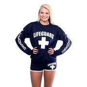 LIFEGUARD Red Crew Neck Sweatshirt for Women, Teen & Girls, Ladies.