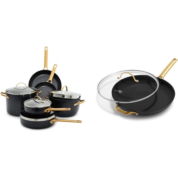 LIFEI Reserve Hard Anodized Healthy Ceramic Nonstick 10 Piece Cookware
