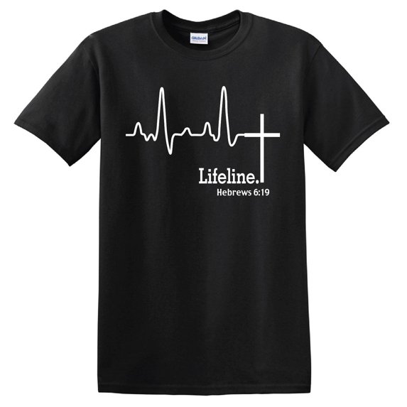 Liffe Line LIFELINE T-SHIRT - S to 6XL - Christ Christian God Hebrews - Walmart.com