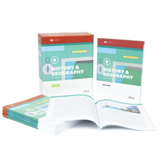 LIFEPAC 4th Grade History & Geography Box Set by Alpha Omega Publications (Paperback)