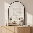 thumbnail image 1 of LIFERECORD 24x36 Arched Black Bathroom Mirror, Shatterproof Wall Vanity Mirror with Matte Metal Frame, Reinforced Packaging, 1 of 10