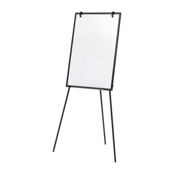 LIFERECORD 36"x24" Magnetic Portable Easel Dry Erase Board, Flipchart Easel Stand Tripod Whiteboard, Black