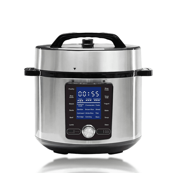 LIFERECORD 9-in-1 Electric Pressure Cooker 6 Quart, Whisper Quiet Multi-Cooker, Stainless Steel Pot for Sauté, Slow Cook, Rice, Yogurt, Sterilizer & Warmer