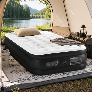 Inflatable Matting Intex Inflatable Air Bed, Twin Size, Blow Up Mattress with Built-in ...
