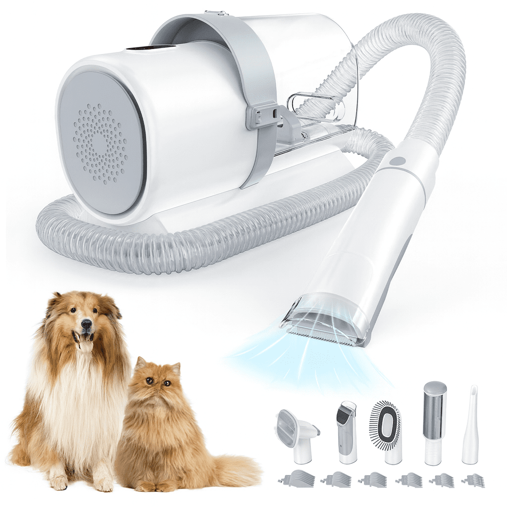 LIFERECORD Dog Grooming Kit with Vacuum, Cordless Pet Grooming Vacuum ...
