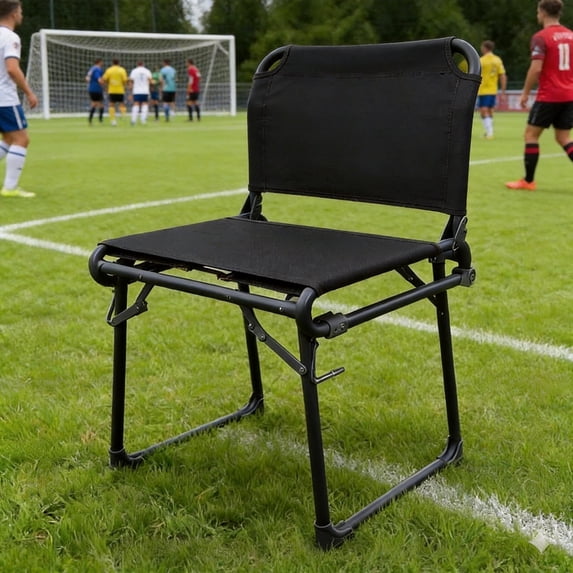 LIFERECORD Foldable Stadium Bleacher Seat with Back Support - Portable Heavy-Duty Steel Frame Chair for Family, Sports Games, Concerts, Camping - 225 lbs Capacity, Waterproof 600D Oxford Fabric