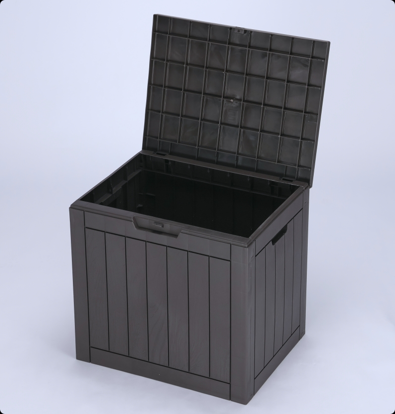 LIFERECORD Outdoor Storage Box, 31 Gallon Deck Box, Waterproof Resin ...