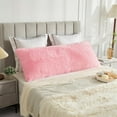 LIFEREVO Fluffy Decorative Body Pillow Cover, Ultra Soft Faux Fur
