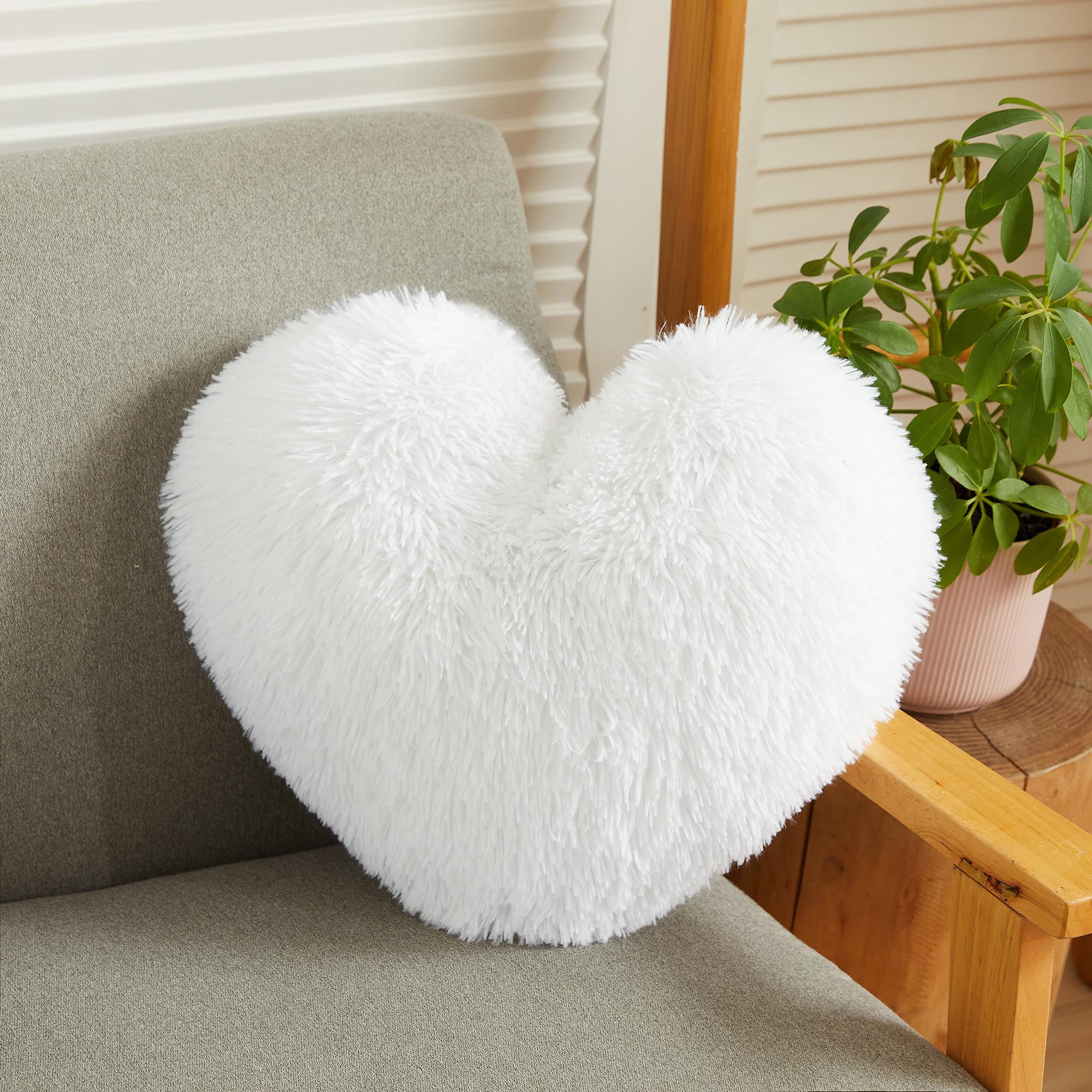 USHOBE Peach Heart Pillow Sofa Pillow Inner Throw Pillow Case Stuffer Heart  Shaped Pillow Filler Heart Pillow Forms Outdoor Chairs Couch Pillows