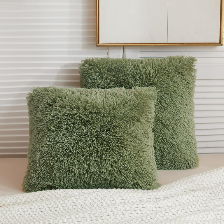 Fluffy Fur Plush Pillow Case Shaggy Home Sofa Decor Soft Cushion Cover Throw  Hot