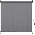 thumbnail image 1 of LIFERUN Outdoor Roller Sun Shade 8'W x 8'H, HDPE Shade Cloth & Aluminum Tube, Easy Install for Outdoor Pergola, Porch, and Garden (Gray), 1 of 10