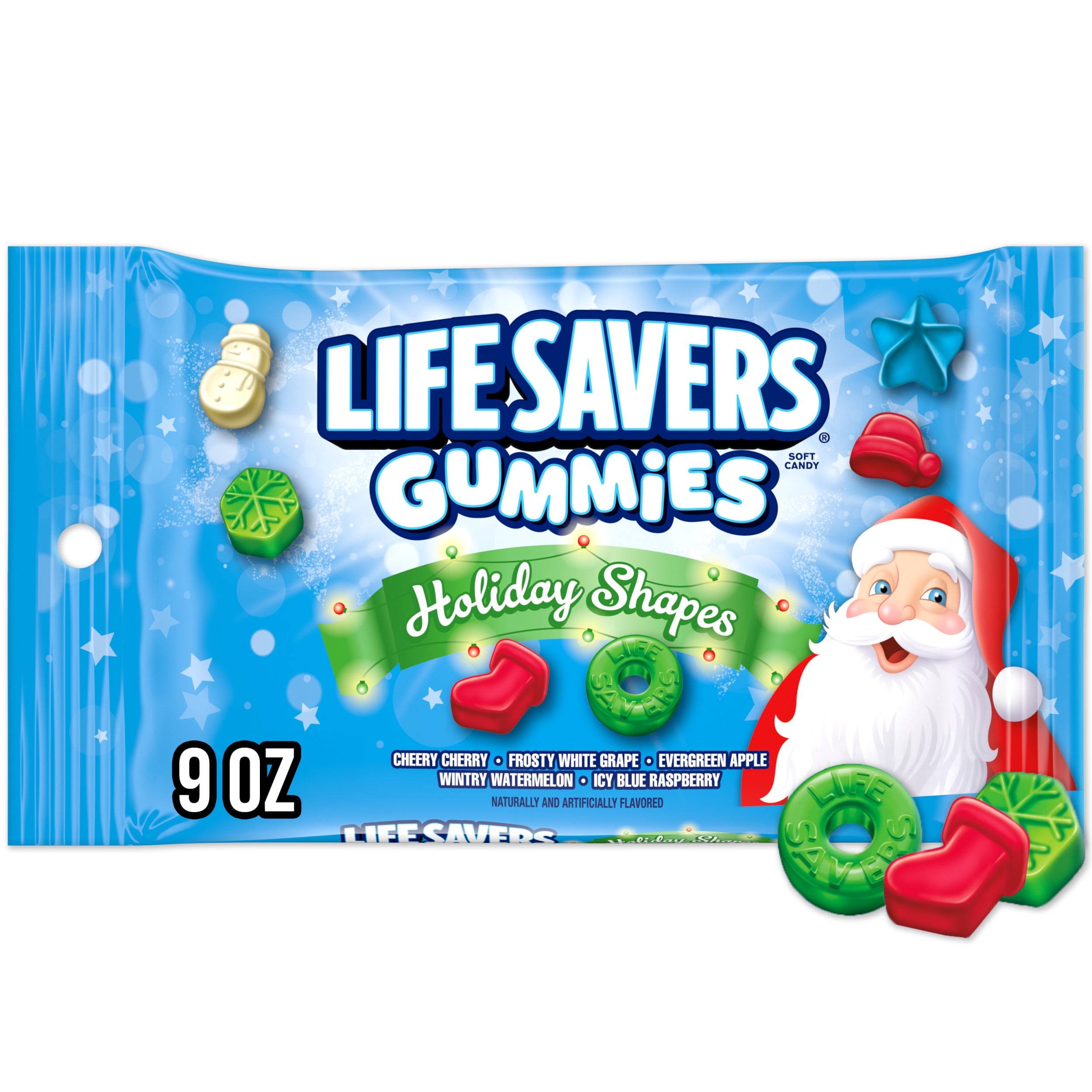 Life Savers Gummies Holiday Shapes Gummy Candy - 9 oz Bag - Walmart.com