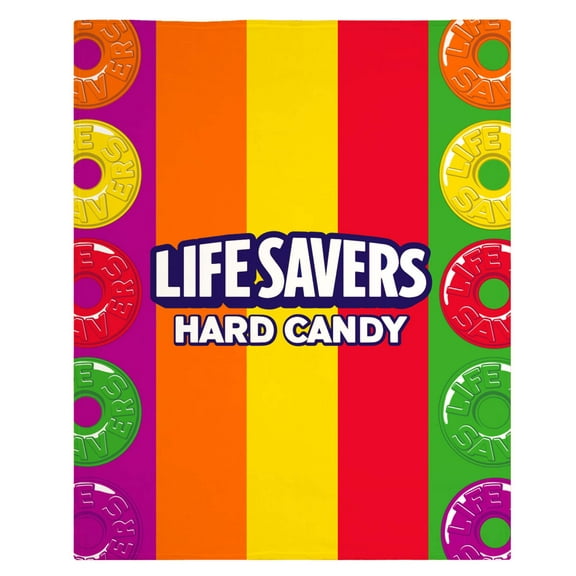 LIFESAVERS Throw Fleece Blanket 60"x48"