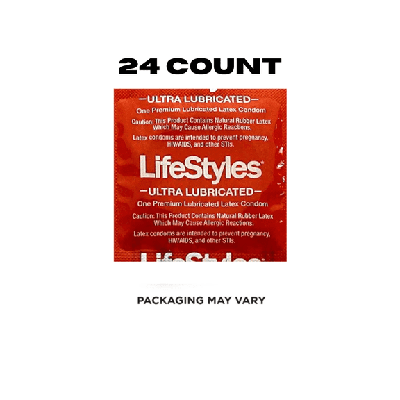 LIFESTYLES Ultra Lubricated Condoms, 24 Count (Packaging May Vary)