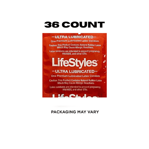 LIFESTYLES Ultra Lubricated Condoms, 36 Count (Packaging May Vary)