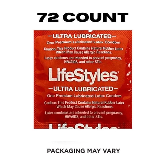LIFESTYLES Ultra Lubricated Condoms, 72 Count (Packaging May Vary)